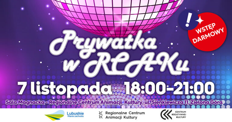 Prywatka w RCAKu!- 7 listopada 2025